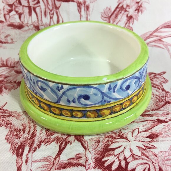 Italian Ceramic Wine Bottle Coaster - Picture 1 of 4